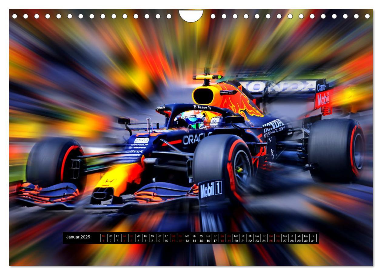 Bild: 9783383997778 | Vollgas in der Formel 1 (Wandkalender 2025 DIN A4 quer), CALVENDO...