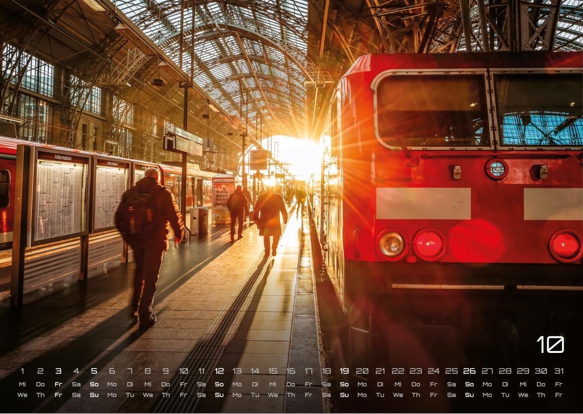 Bild: 9783986734503 | Eisenbahn - faszinierende Bahnwelt - 2025 - Kalender DIN A3 | Kalender