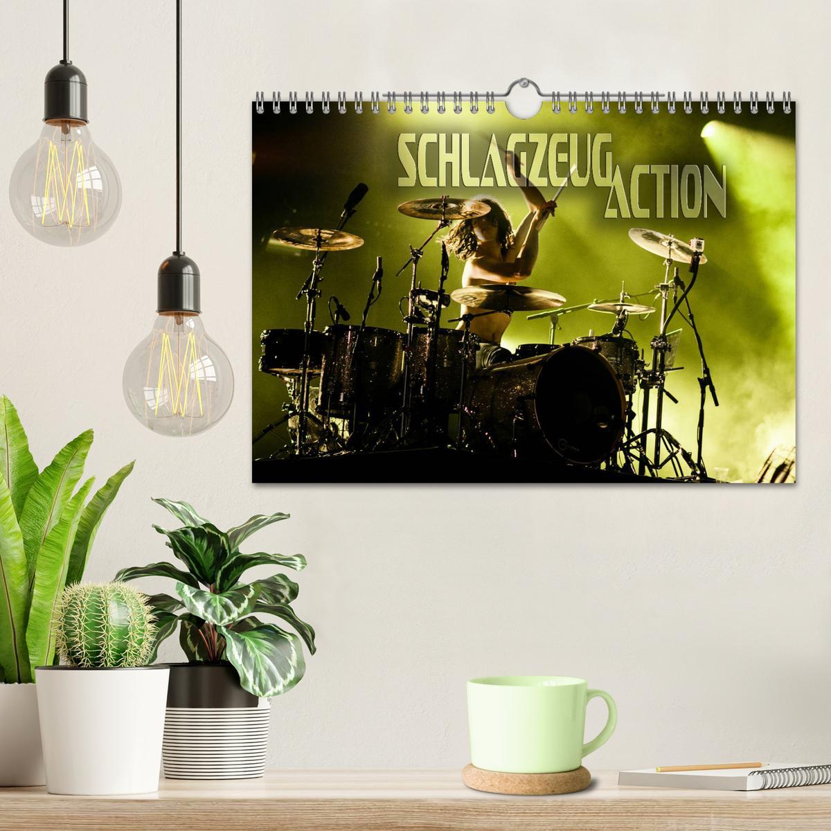 Bild: 9783435273201 | Schlagzeug Action (Wandkalender 2025 DIN A4 quer), CALVENDO...