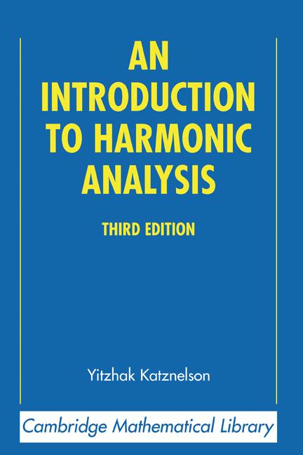 Cover: 9780521838290 | An Introduction to Harmonic Analysis | Yitzhak Katznelson (u. a.)