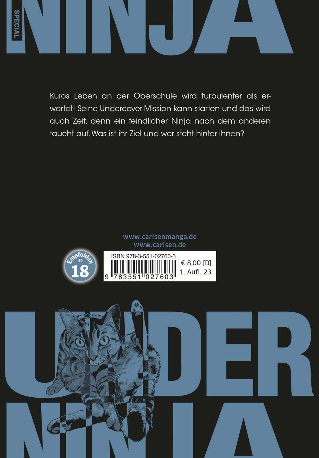 Rückseite: 9783551027603 | Under Ninja 4 | Spannende Ninja-Action im modernen Japan | Hanazawa