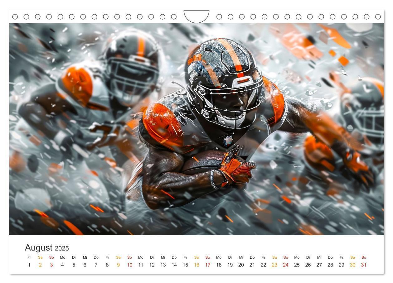 Bild: 9783383806520 | American Football - coole Momente (Wandkalender 2025 DIN A4 quer),...