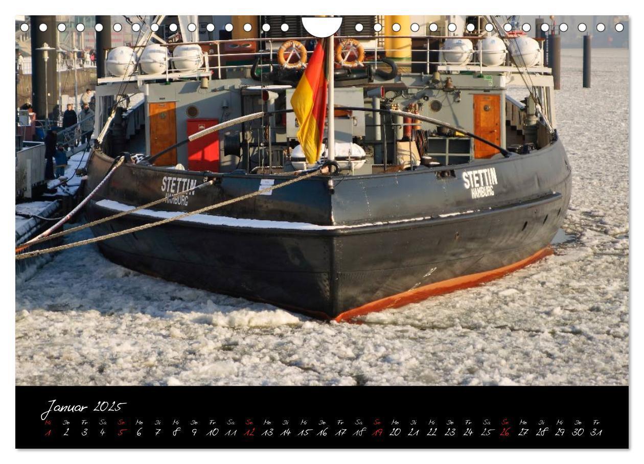 Bild: 9783435837311 | Boote und Schiffe auf Elbe und Ostsee (Wandkalender 2025 DIN A4...