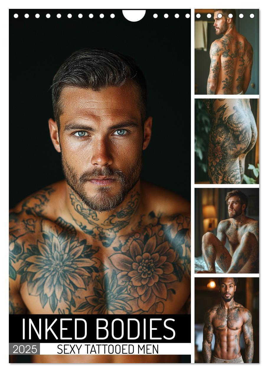 Cover: 9781325990436 | Inked Bodies - Sexy Tattooed Men (Wall Calendar 2025 DIN A4...