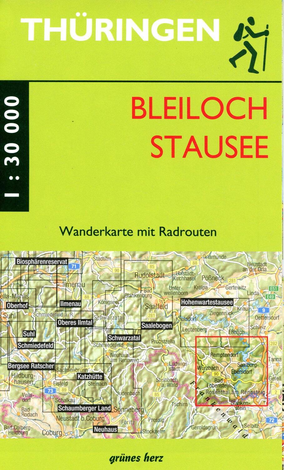 Cover: 9783866363335 | Wanderkarte Bleilochstausee | Maßstab 1:30.000 | (Land-)Karte | 2022