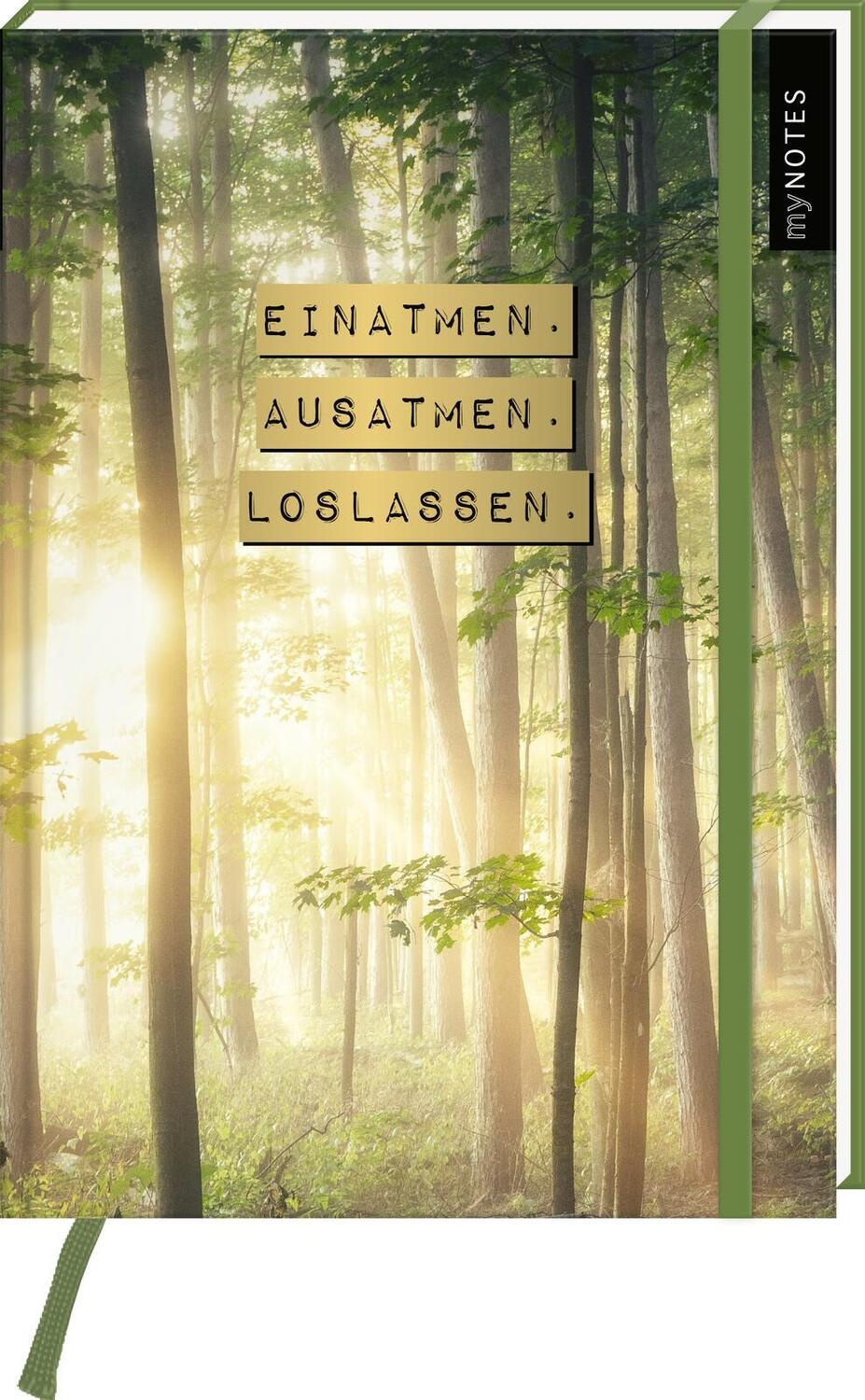 Cover: 4014489129301 | myNOTES Notizbuch A5: Einatmen. Ausatmen. Loslassen. | Notizbuch