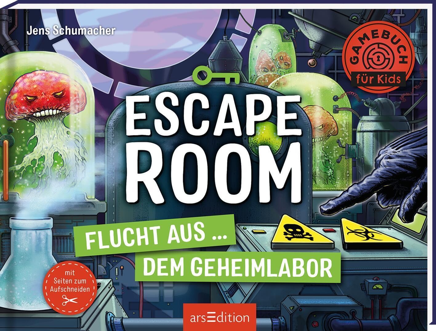 Cover: 9783845850139 | Escape Room - Flucht aus dem Geheimlabor | Mit Seiten zum Aufschneiden