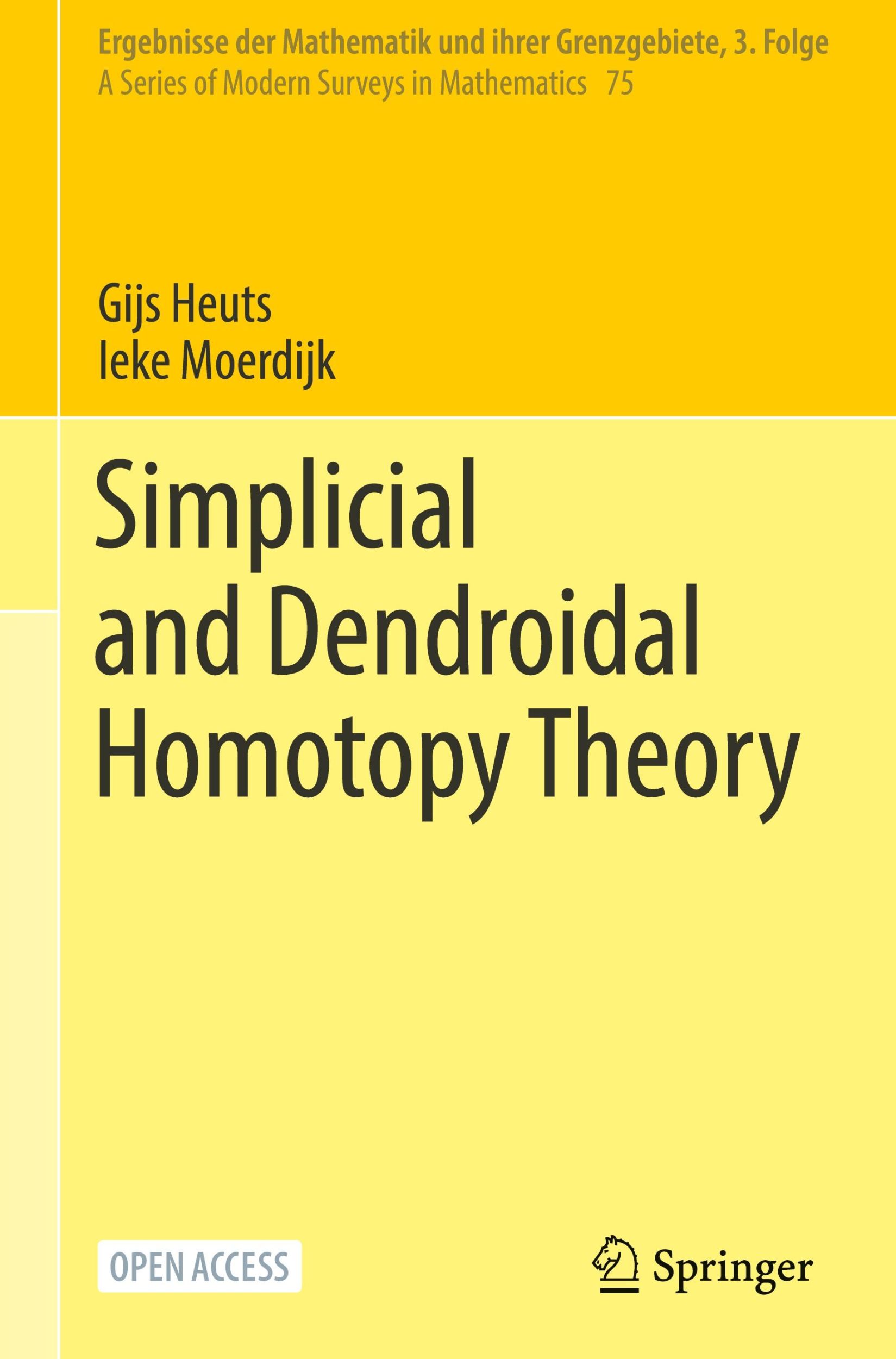 Cover: 9783031104466 | Simplicial and Dendroidal Homotopy Theory | Ieke Moerdijk (u. a.) | xx