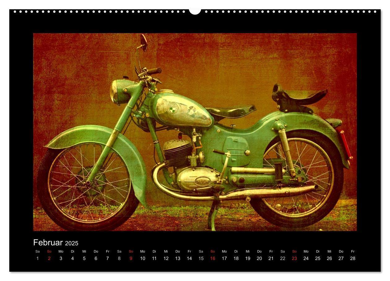 Bild: 9783435839360 | Motorrad Oldtimer (Wandkalender 2025 DIN A2 quer), CALVENDO...