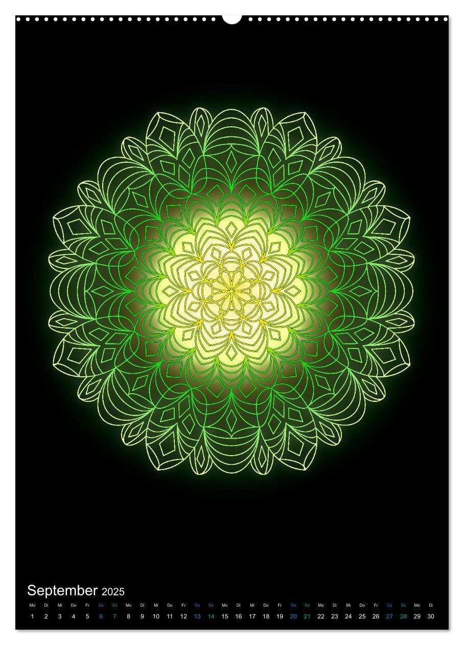 Bild: 9783435952410 | Mandala-Kalender 2025 (Wandkalender 2025 DIN A2 hoch), CALVENDO...