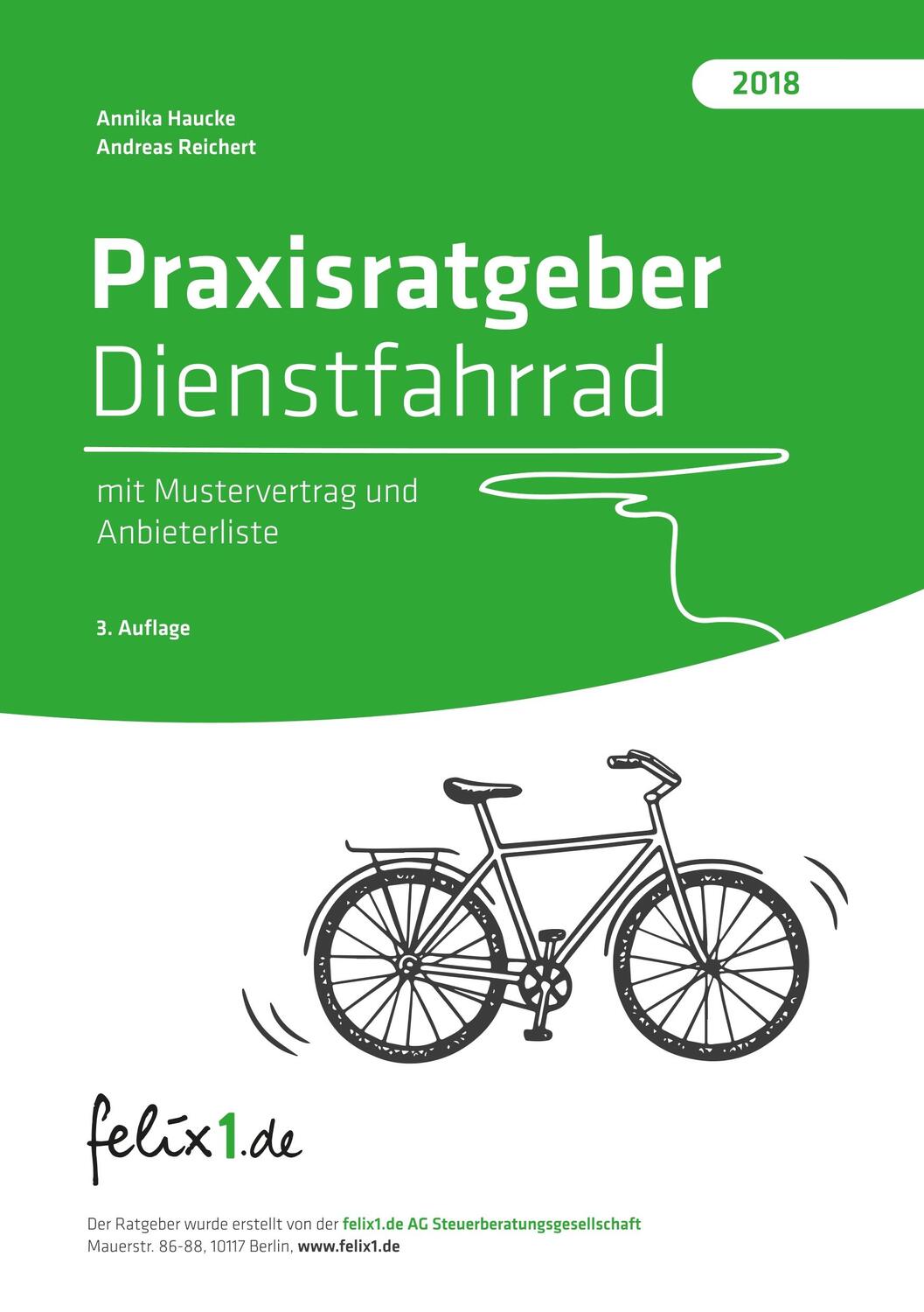 Cover: 9783748151906 | Praxisratgeber Dienstfahrrad | Mit Mustervertrag und Anbieterliste