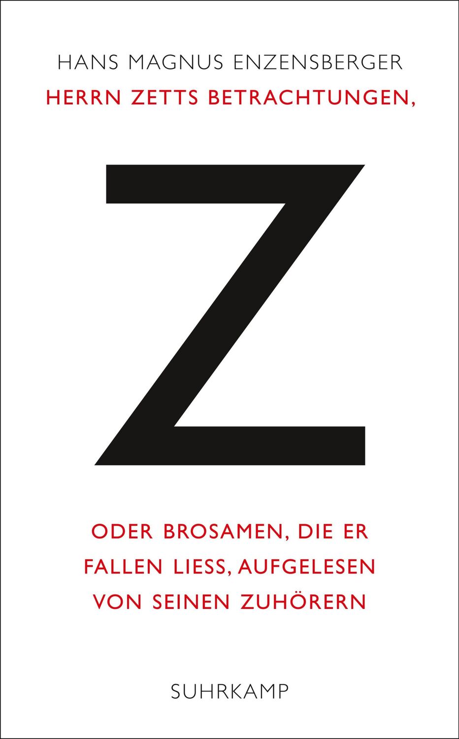 Cover: 9783518423875 | Herrn Zetts Betrachtungen, oder Brosamen, die er fallen ließ,...