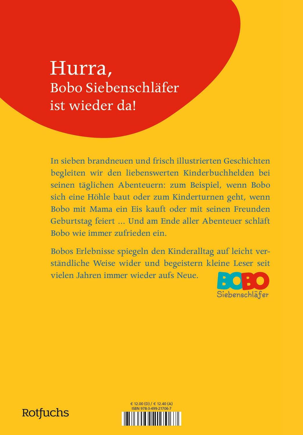 Rückseite: 9783757100704 | Bobo Siebenschläfers neueste Abenteuer | Markus Osterwalder | Buch