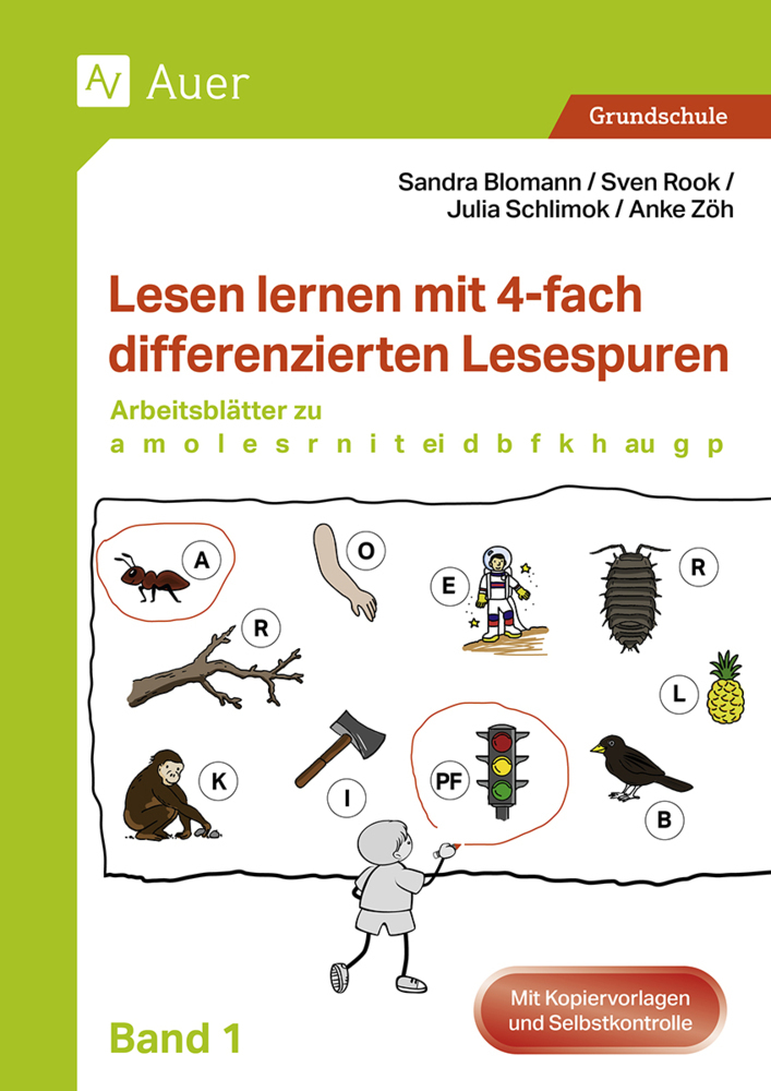 Cover: 9783403088134 | Lesen lernen mit 4-fach differenzierten Lesespuren | Blomann (u. a.)