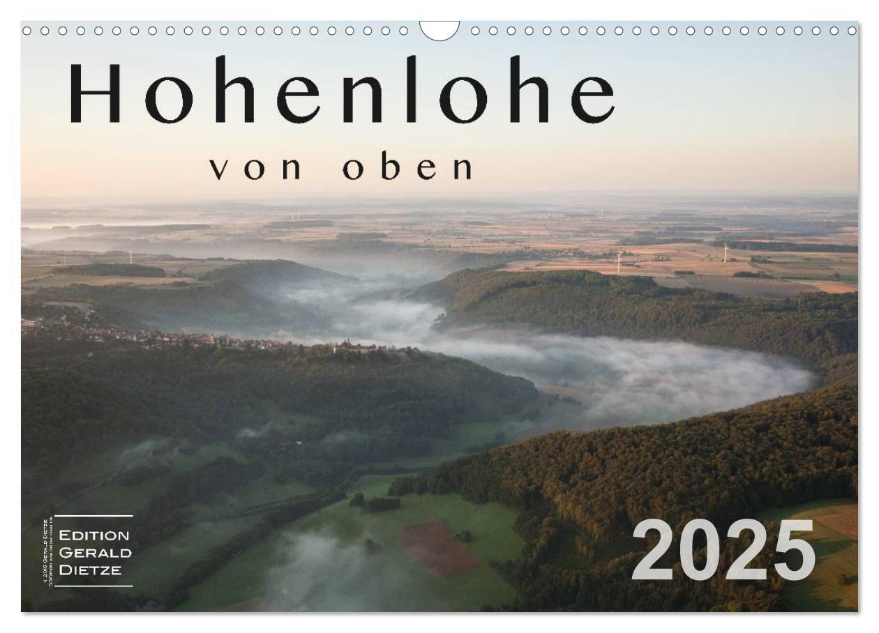 Cover: 9783435633104 | Hohenlohe von oben (Wandkalender 2025 DIN A3 quer), CALVENDO...