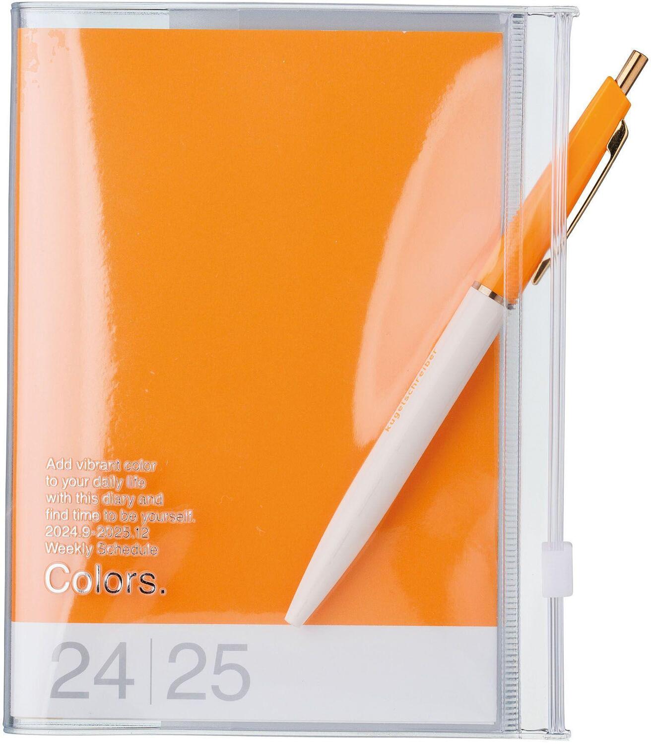 Bild: 4550045127553 | MARK'S 2024/2025 Taschenkalender A6 vertikal, COLORS // Orange | Inc.