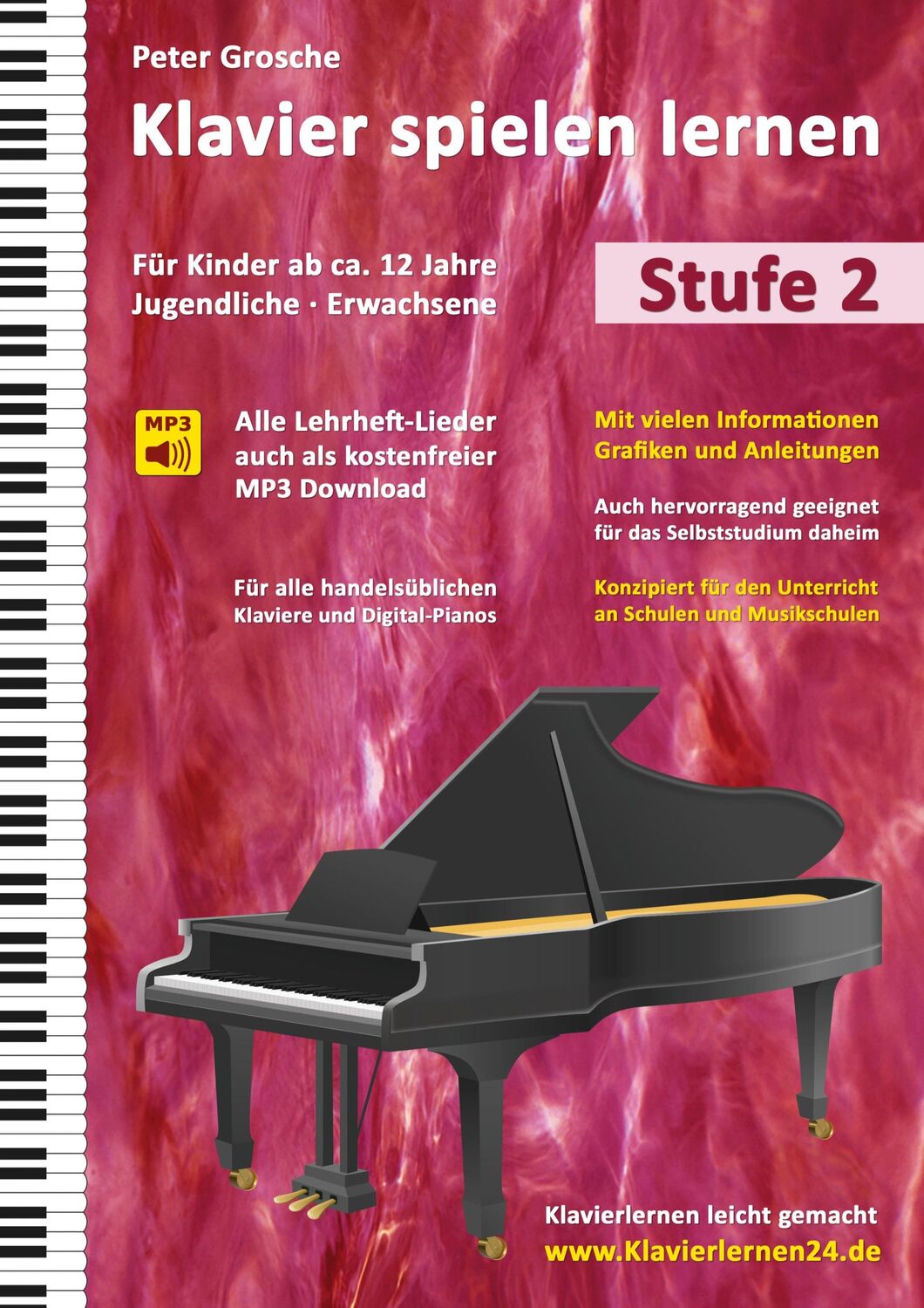 Cover: 9783734730580 | Klavier spielen lernen (Stufe 2) | Peter Grosche | Taschenbuch | 2024