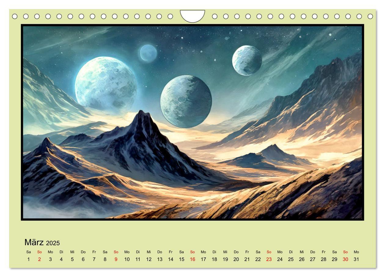 Bild: 9783435639823 | Der Zauber fremder Welten (Wandkalender 2025 DIN A4 quer), CALVENDO...