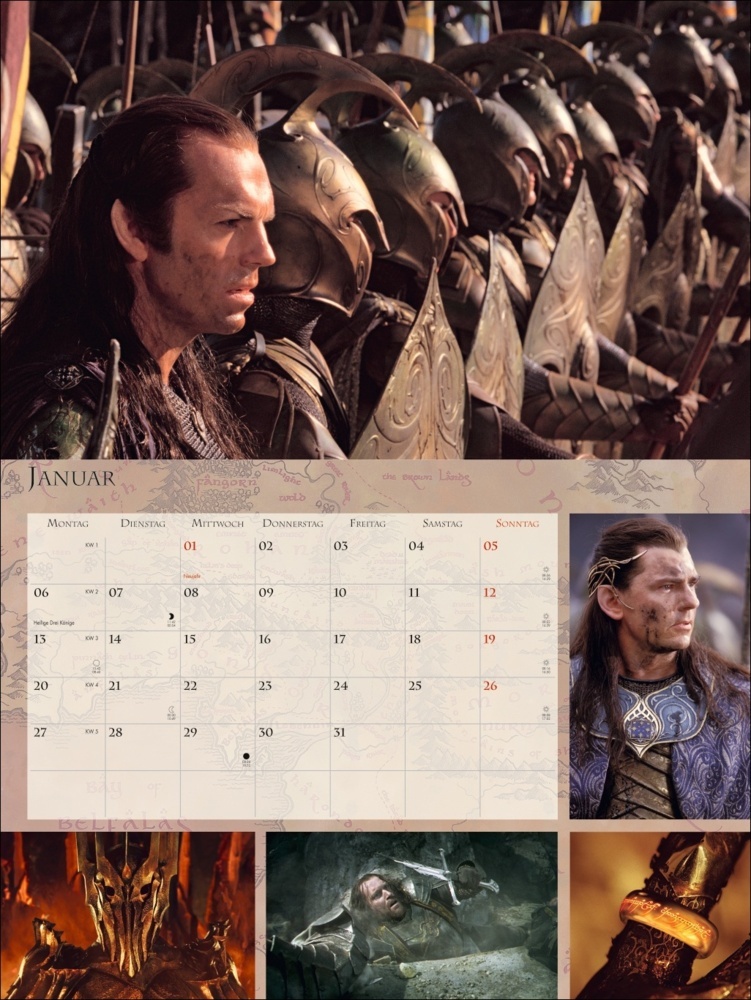 Bild: 9783756404988 | Der Herr der Ringe Broschur XL Kalender 2025 | Kalender | 28 S. | 2025