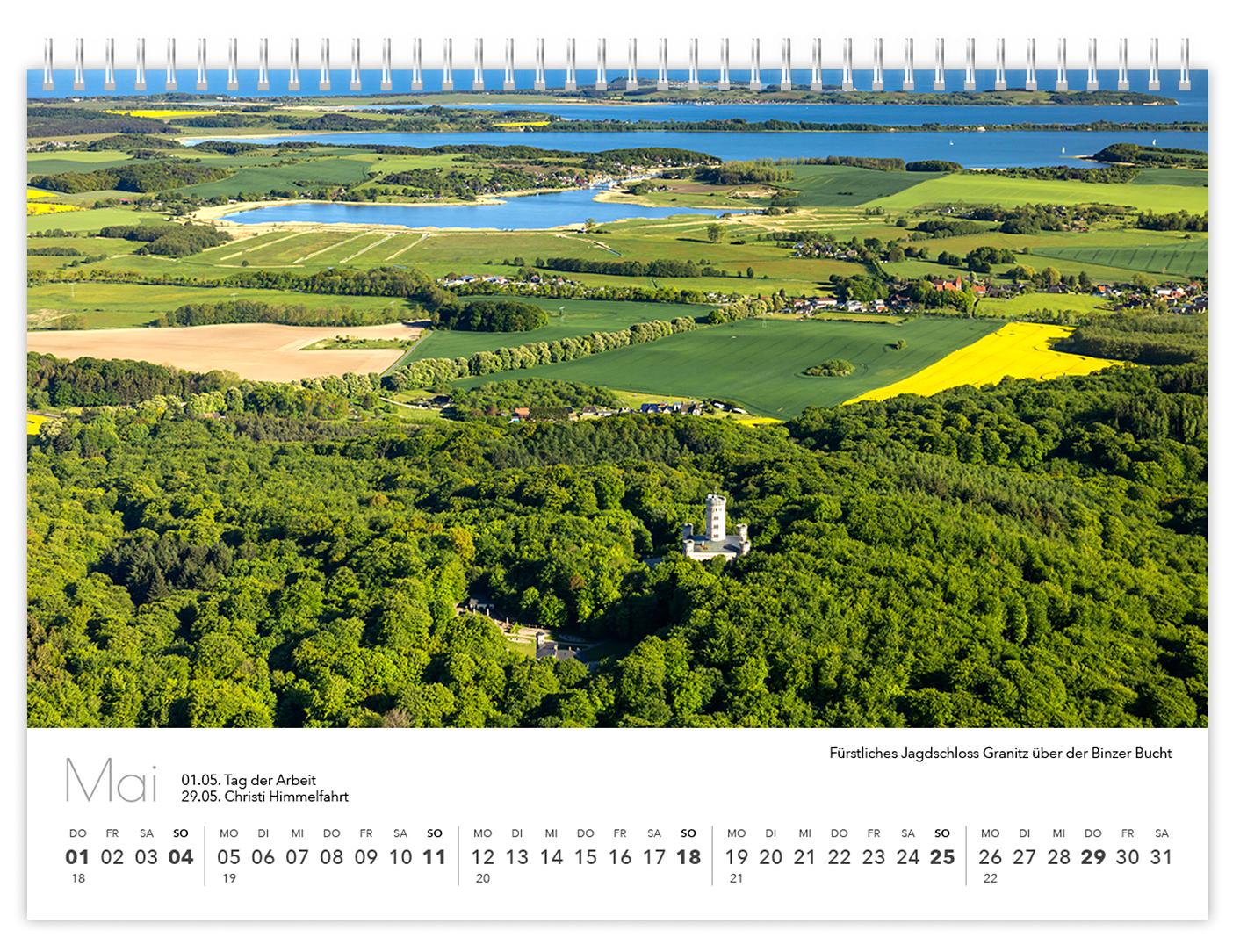 Bild: 9783910680845 | Kalender Rügen Luftaufnahmen kompakt 2025 | K4 Verlag (u. a.) | 2025