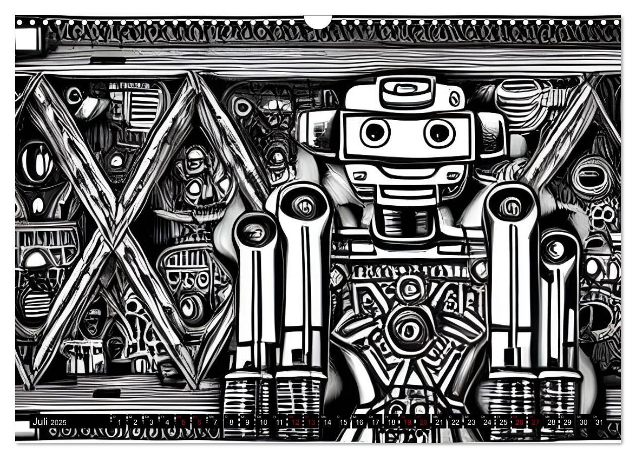 Bild: 9783383942624 | Roboter - Computerträume aus der KI (Wandkalender 2025 DIN A3...