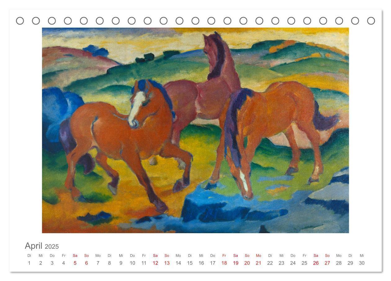 Bild: 9783435323555 | Franz Marc 2025 (Tischkalender 2025 DIN A5 quer), CALVENDO...