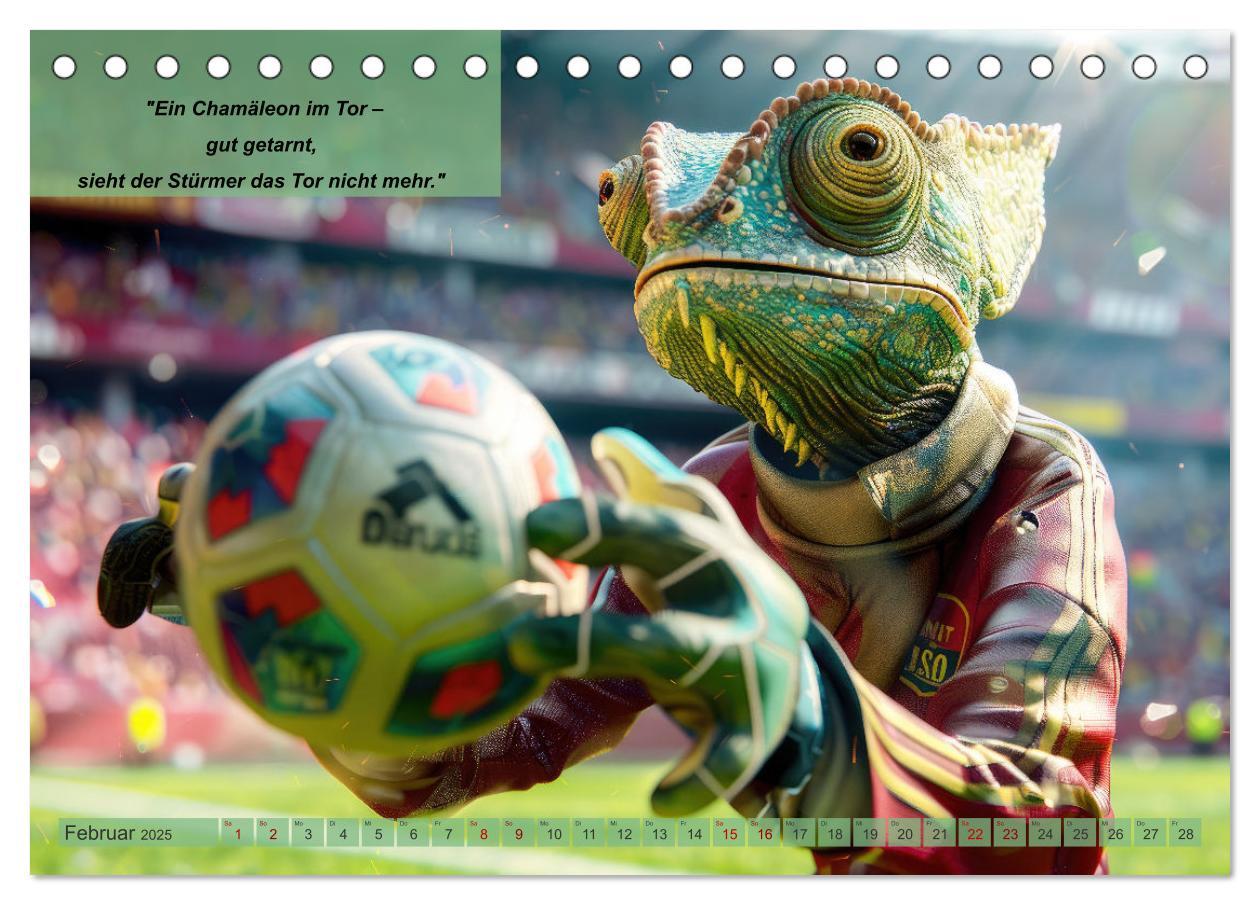 Bild: 9783457152829 | Der tierisch lustige Fußballkalender (Tischkalender 2025 DIN A5...