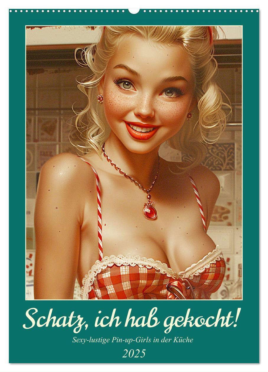 Cover: 9783457124536 | Schatz, ich hab gekocht! Sexy-lustige Pin-up-Girls in der Küche...