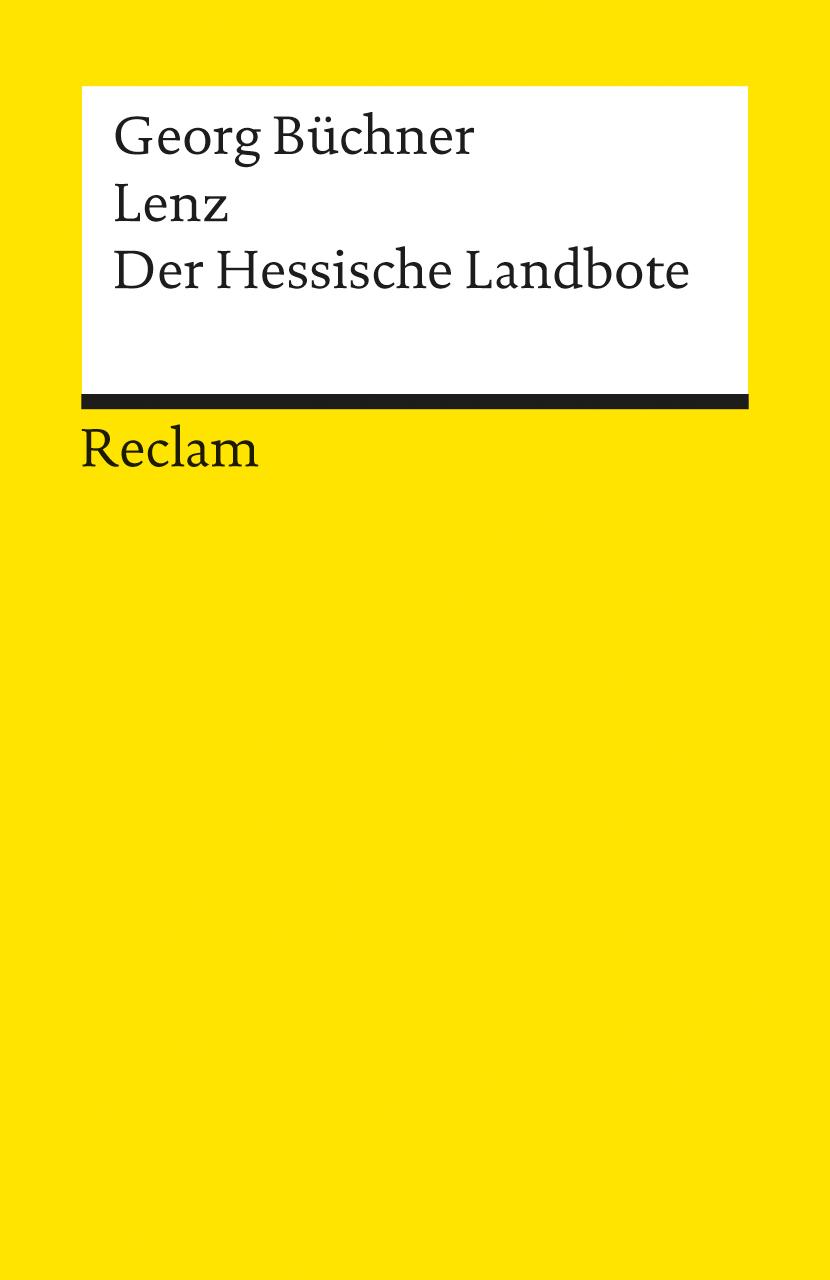 Cover: 9783150079553 | Lenz · Der Hessische Landbote. Textausgabe mit editorischer Notiz...