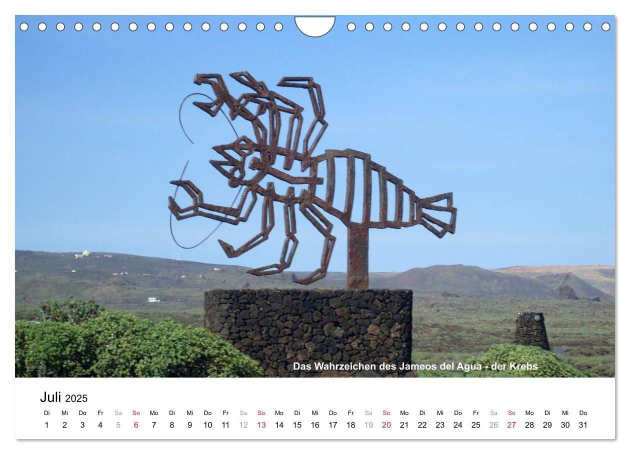 Bild: 9783435765492 | Die Canarischen Inseln - Lanzarote (Wandkalender 2025 DIN A4 quer),...