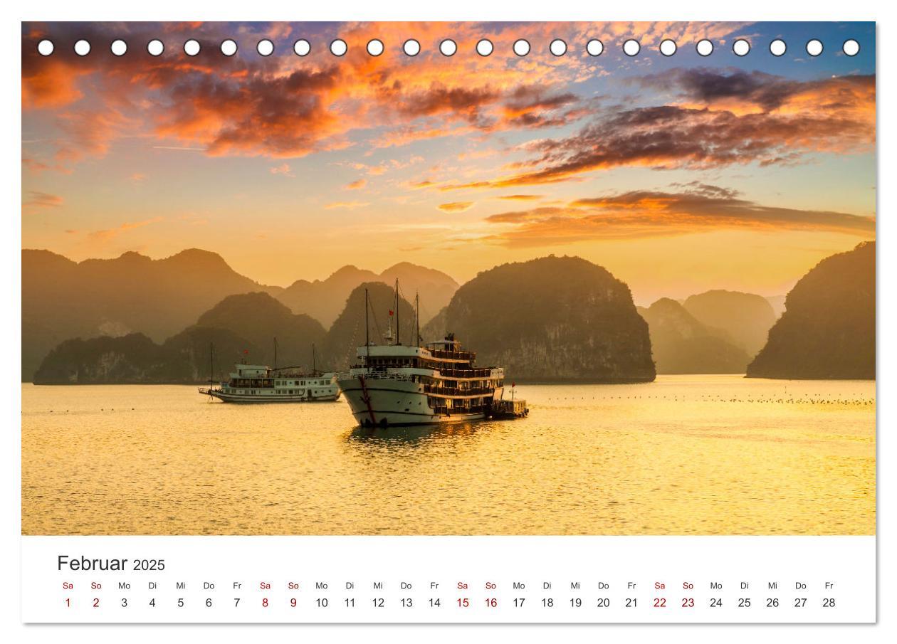 Bild: 9783383874628 | Faszination Vietnam (Tischkalender 2025 DIN A5 quer), CALVENDO...