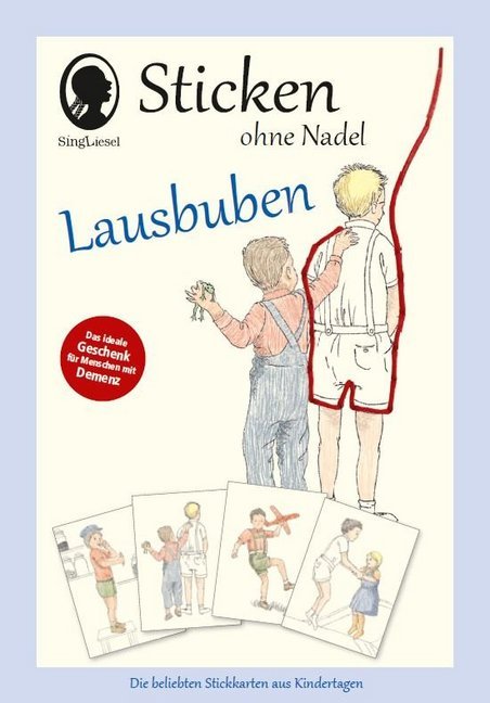 Cover: 4280000809223 | Sticken ohne Nadel "Lausbuben" | SingLiesel GmbH | Spiel | Brettspiel