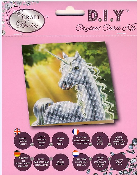 Cover: 5055865464431 | Crystal Art Karte Einhorn 18 X 18 Cm | Einhorn | CCK-A2 | Deutsch