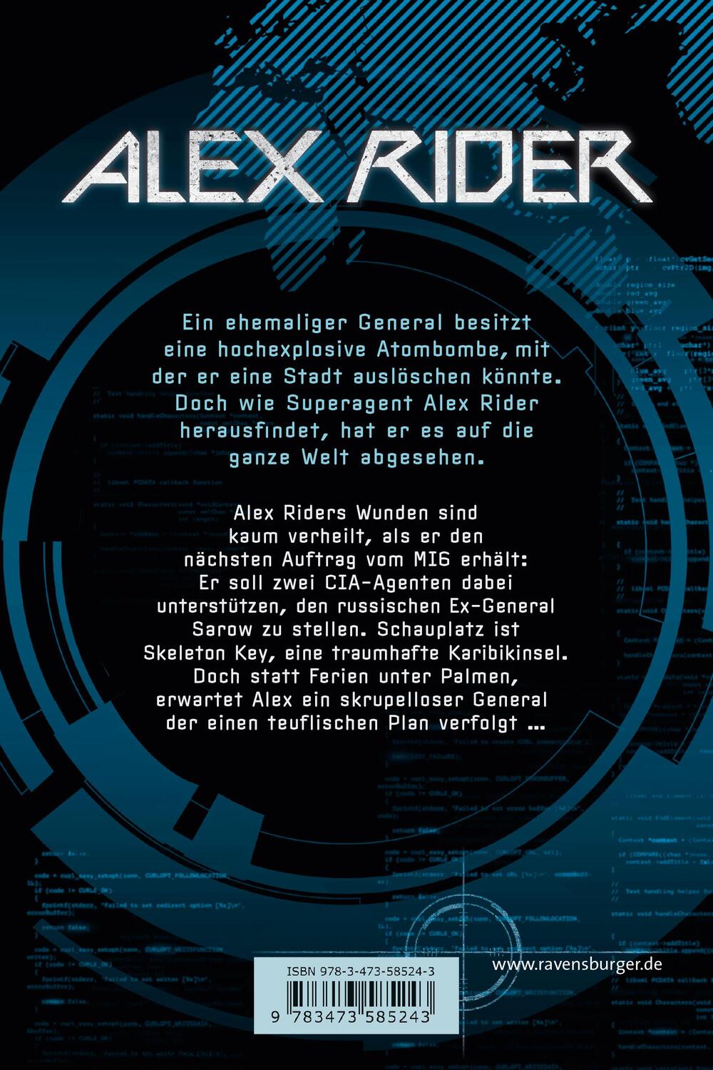 Rückseite: 9783473585243 | Alex Rider 03: Skeleton Key | Anthony Horowitz | Taschenbuch | 320 S.