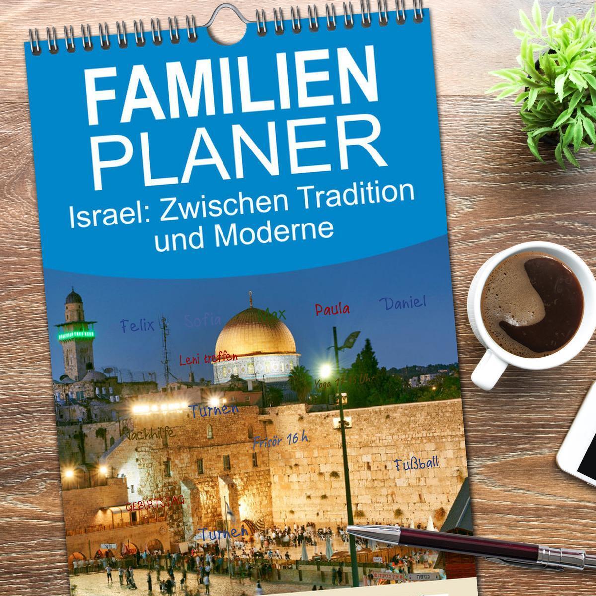 Bild: 9783457091487 | Familienplaner 2025 - Zwischen Tradition und Moderne: Israel mit 5...