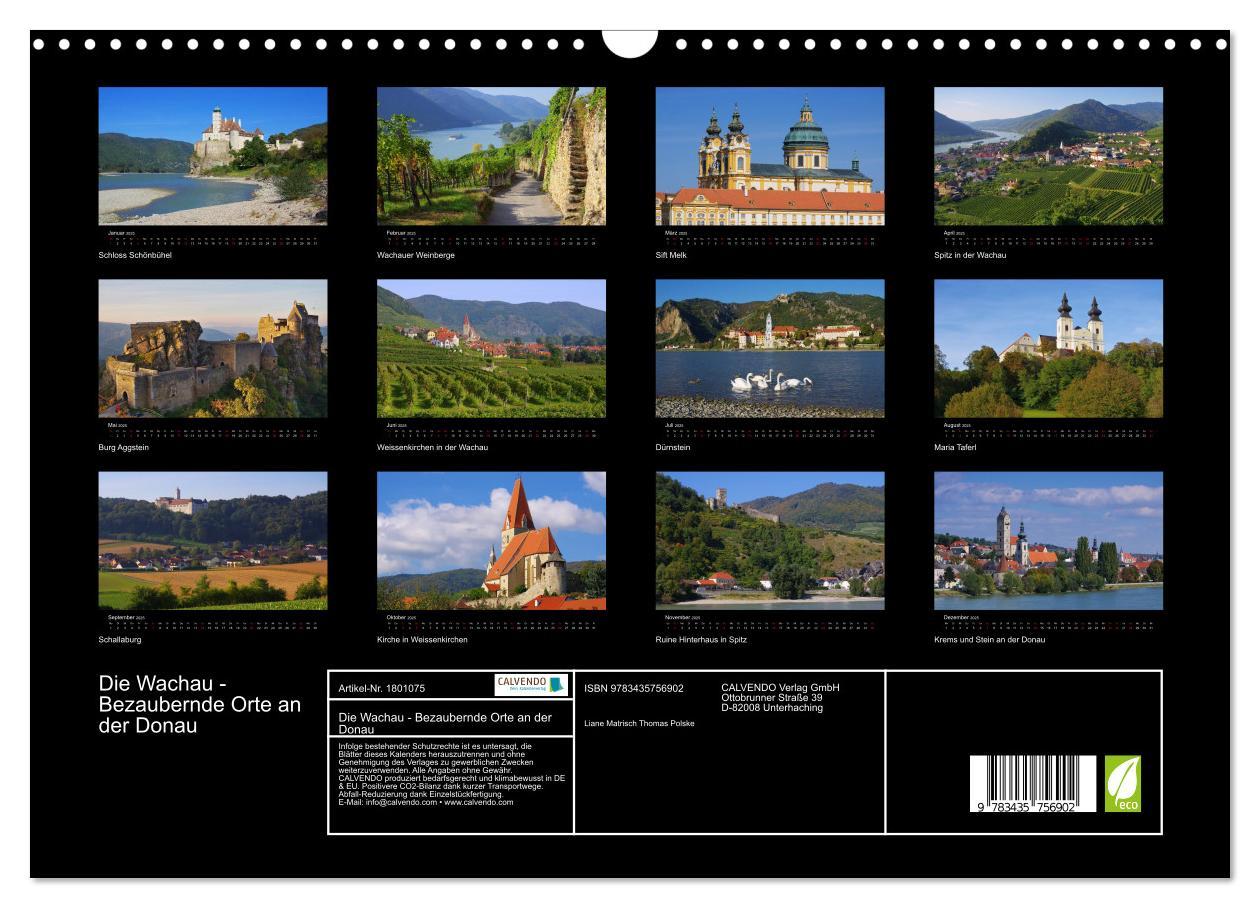 Bild: 9783435756902 | Die Wachau - Bezaubernde Orte an der Donau (Wandkalender 2025 DIN...