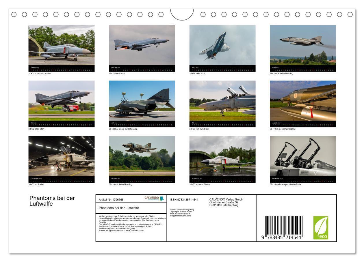 Bild: 9783435714544 | Phantoms bei der Luftwaffe (Wandkalender 2025 DIN A4 quer),...