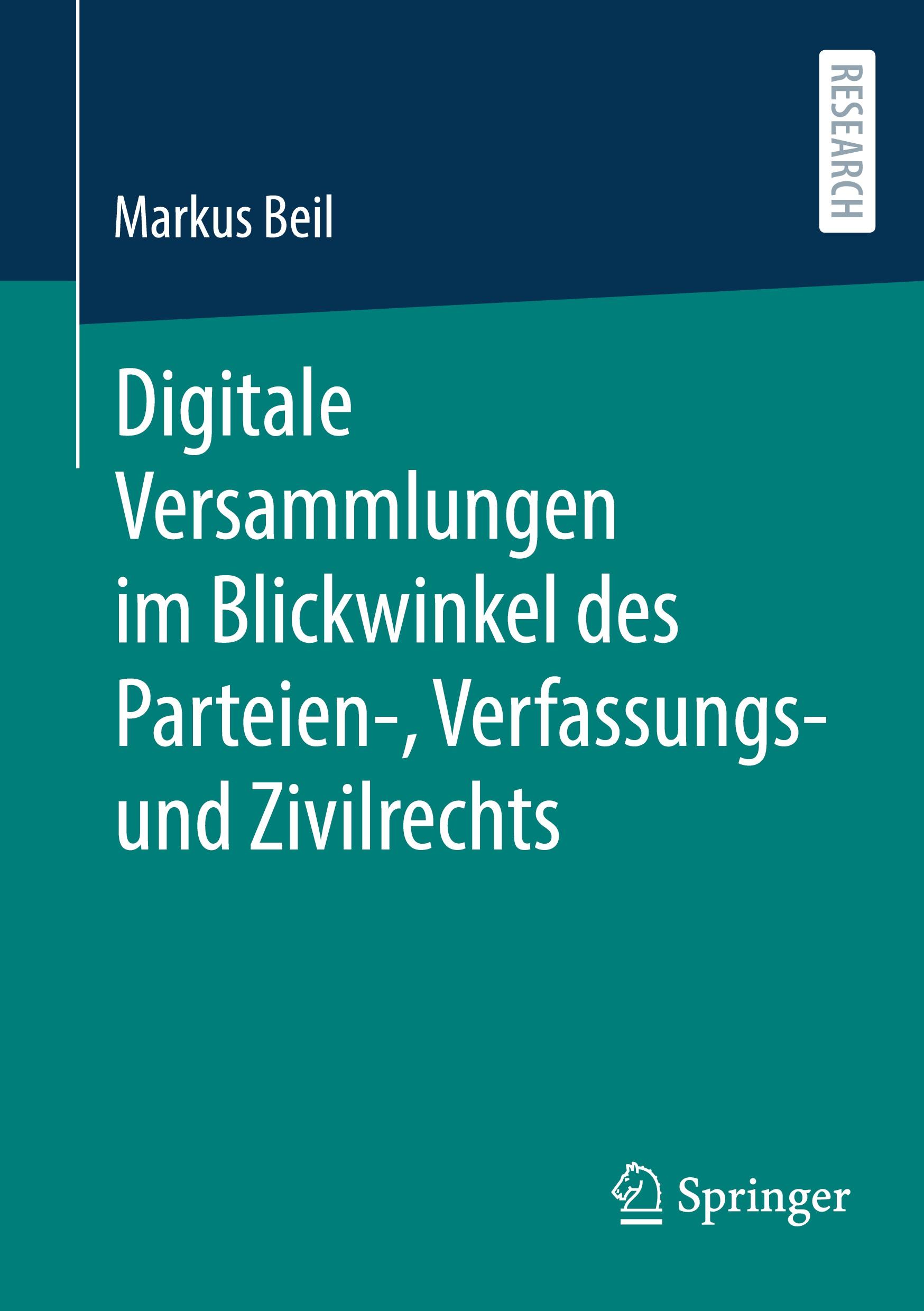 Cover: 9783658439255 | Digitale Versammlungen im Blickwinkel des Parteien-, Verfassungs-...