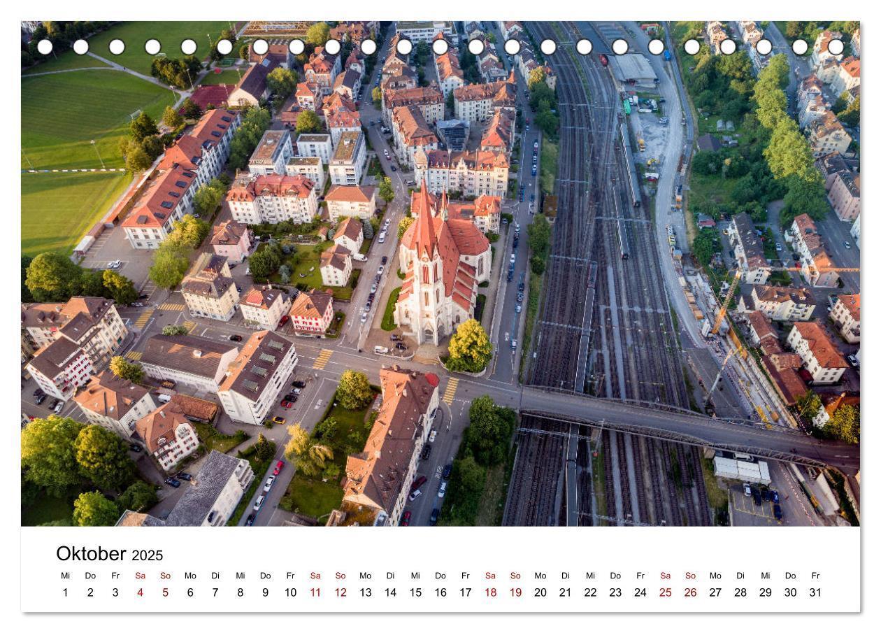 Bild: 9783435119868 | Luftbildkalender St. Gallen 2025 (Tischkalender 2025 DIN A5 quer),...