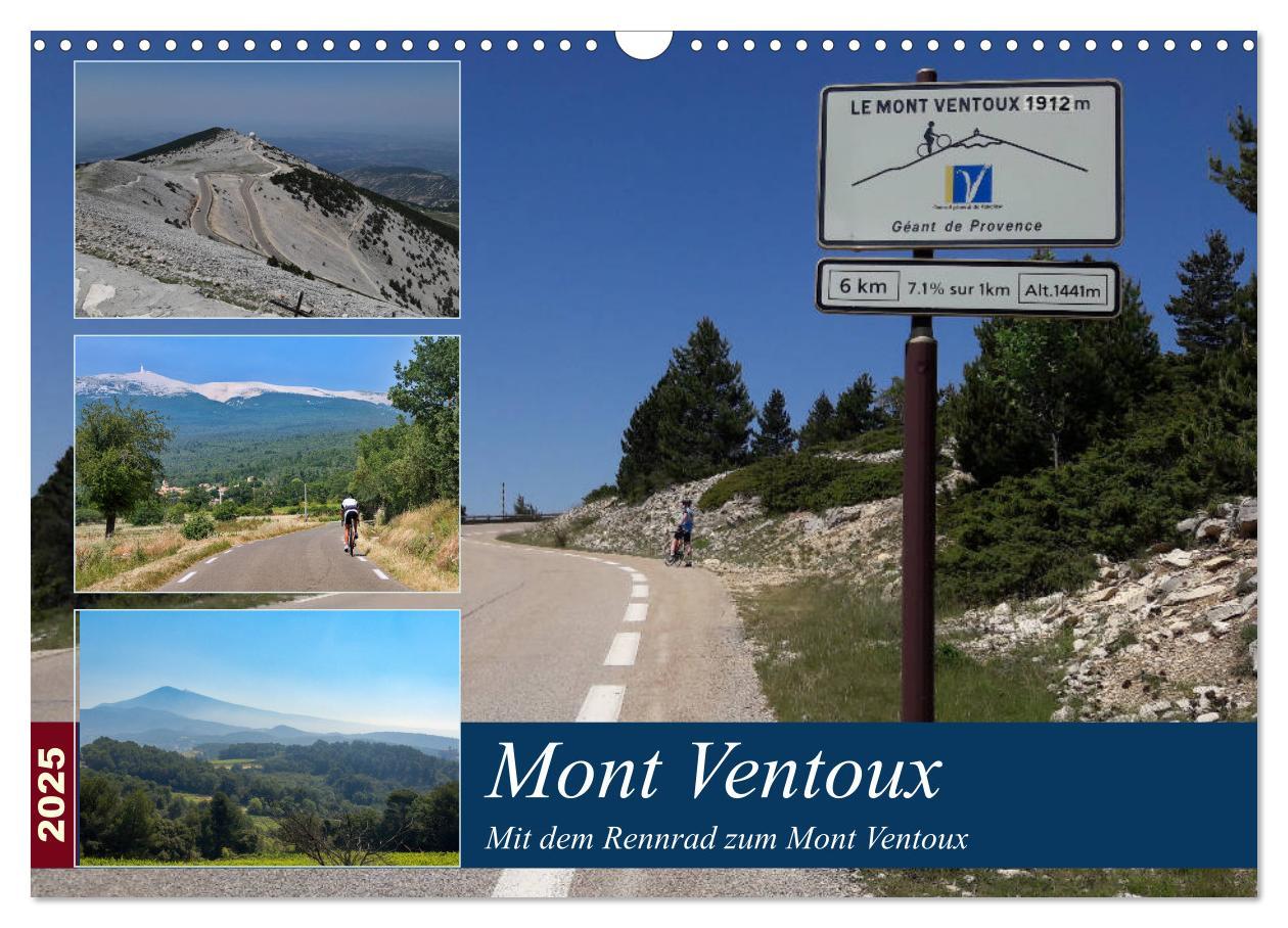 Cover: 9783435353187 | Mit dem Rennrad zum Mont Ventoux (Wandkalender 2025 DIN A3 quer),...