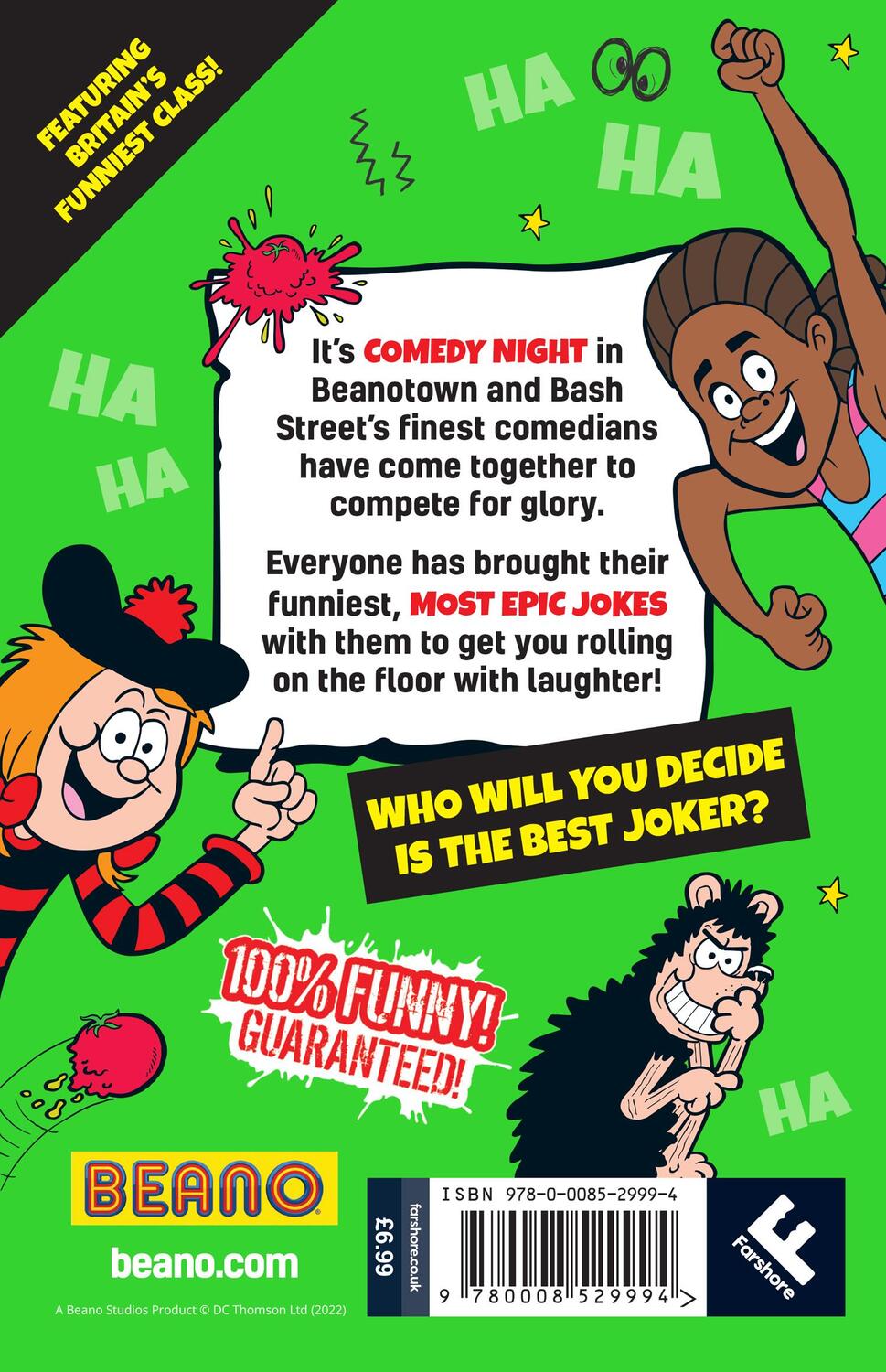 Rückseite: 9780008529994 | Beano Joke Book | Beano Studios (u. a.) | Taschenbuch | Englisch