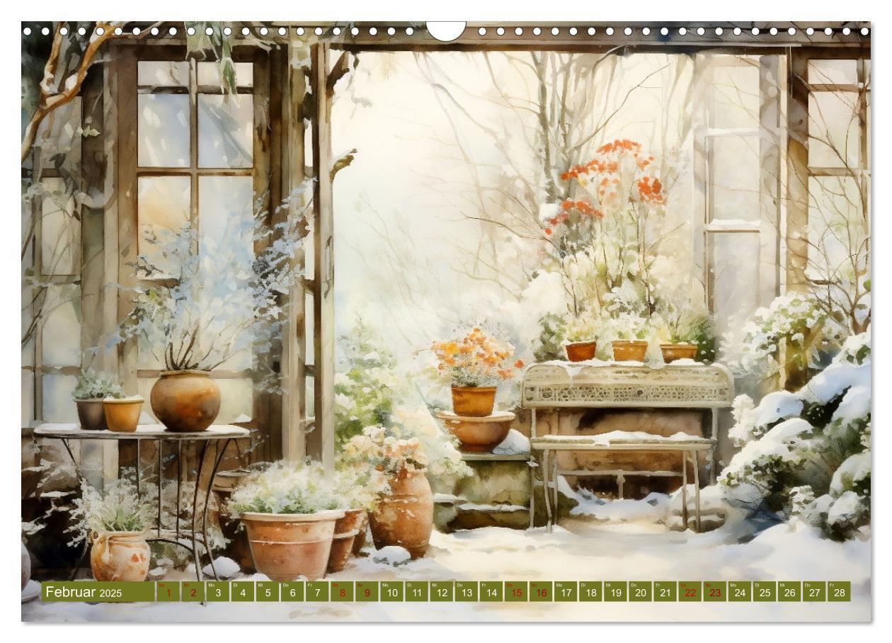 Bild: 9783383835346 | Lauschige Gartenecken (Wandkalender 2025 DIN A3 quer), CALVENDO...