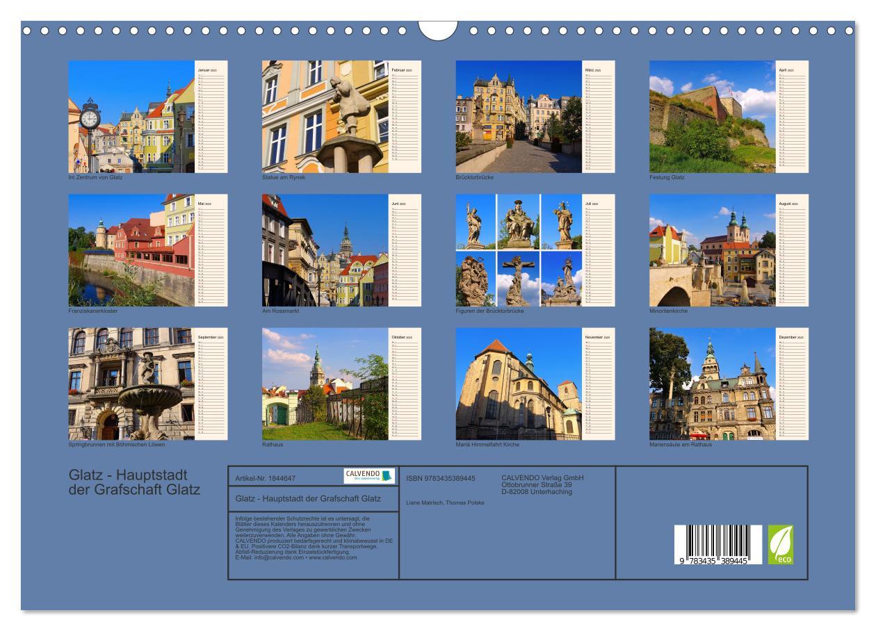 Bild: 9783435389445 | Glatz - Hauptstadt der Grafschaft Glatz (Wandkalender 2025 DIN A3...