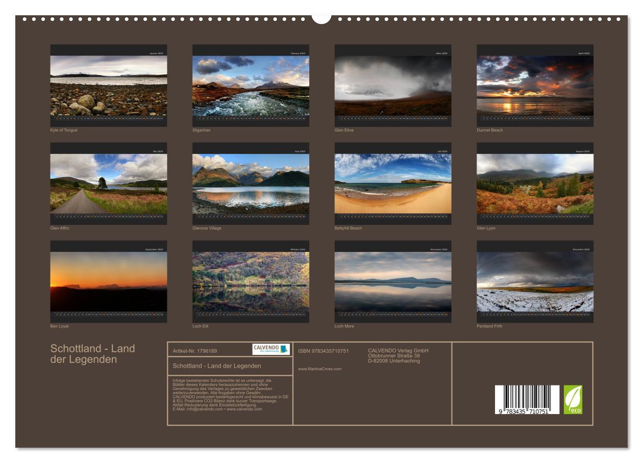 Bild: 9783435710751 | Schottland - Land der Legenden (hochwertiger Premium Wandkalender...