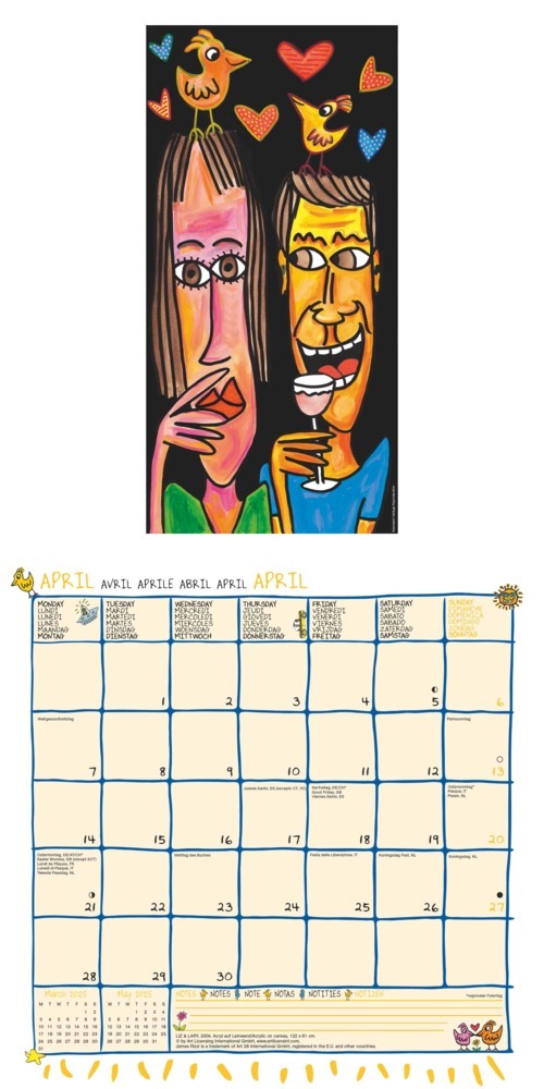 Bild: 4002725994073 | N NEUMANNVERLAGE - James Rizzi 2025 Broschürenkalender, 30x30cm,...