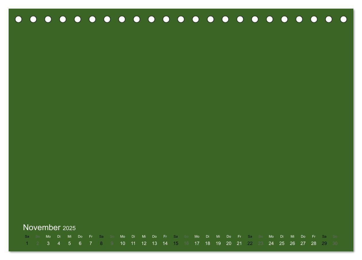 Bild: 9783435767496 | Bastelkalender - dunkel Grün (Tischkalender 2025 DIN A5 quer),...