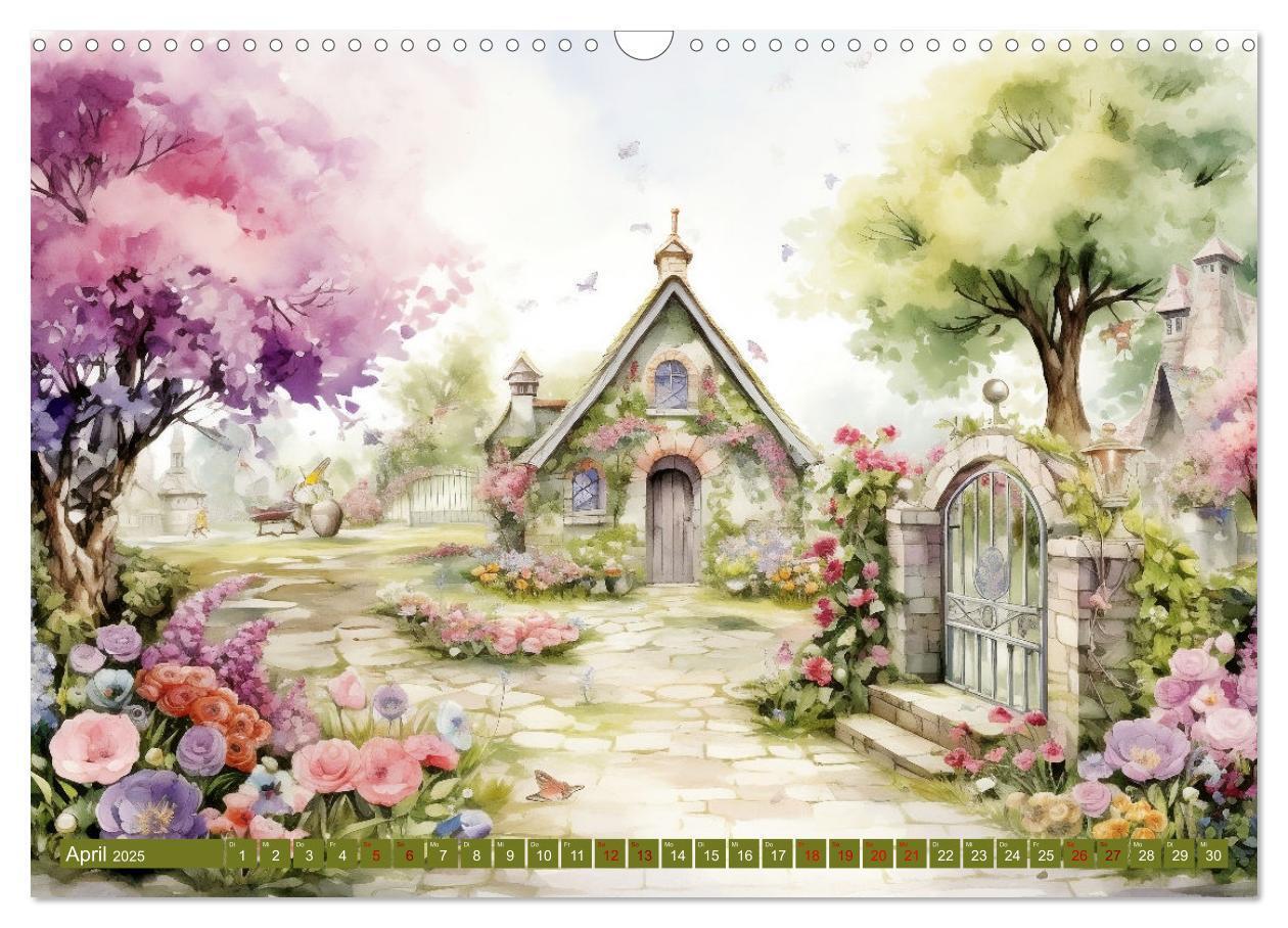 Bild: 9783383835346 | Lauschige Gartenecken (Wandkalender 2025 DIN A3 quer), CALVENDO...