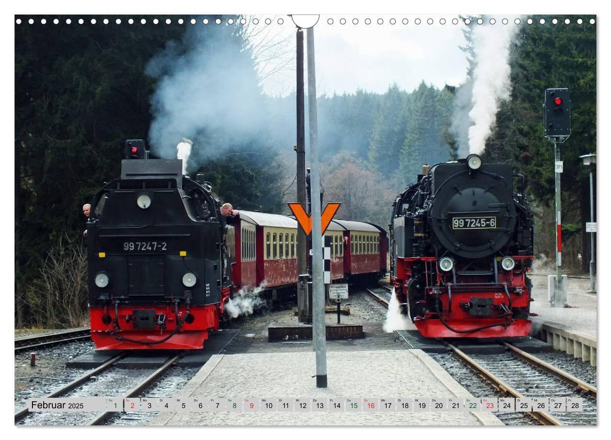 Bild: 9783435669578 | Unter Dampf durch den Harz (Wandkalender 2025 DIN A3 quer),...