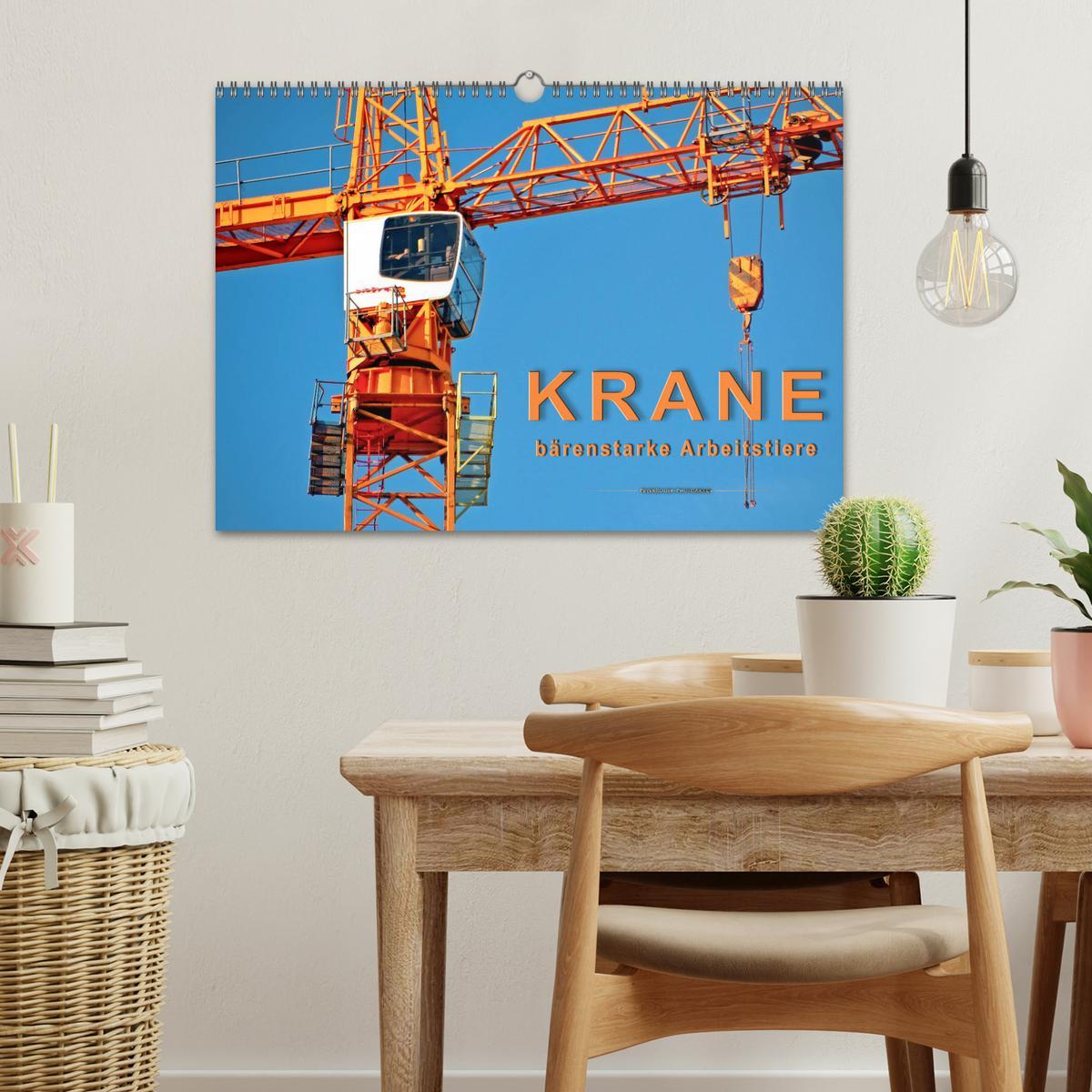 Bild: 9783435278077 | Krane - bärenstarke Arbeitstiere (Wandkalender 2025 DIN A3 quer),...