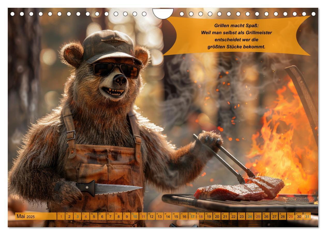 Bild: 9783457168264 | Tierisch lustige Grillmeister (Wandkalender 2025 DIN A4 quer),...